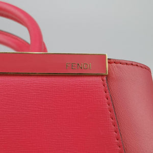 Pre-owned Fendi Petite 2 JOURS Pink Leather 8BH253 shoulderbag | stylenewstar