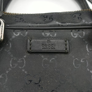 Vintage Gucci GG Imprime Briefcase Black PVC coated canvas 201480 handbag | stylenewstar
