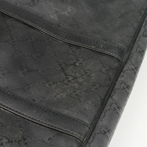 Vintage Gucci GG Imprime Briefcase Black PVC coated canvas 201480 handbag | stylenewstar