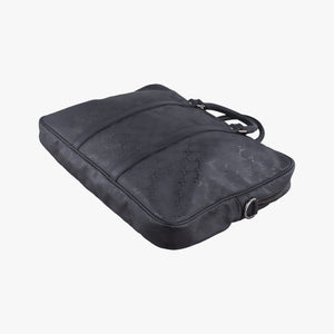 Vintage Gucci GG Imprime Briefcase Black PVC coated canvas 201480 handbag | stylenewstar