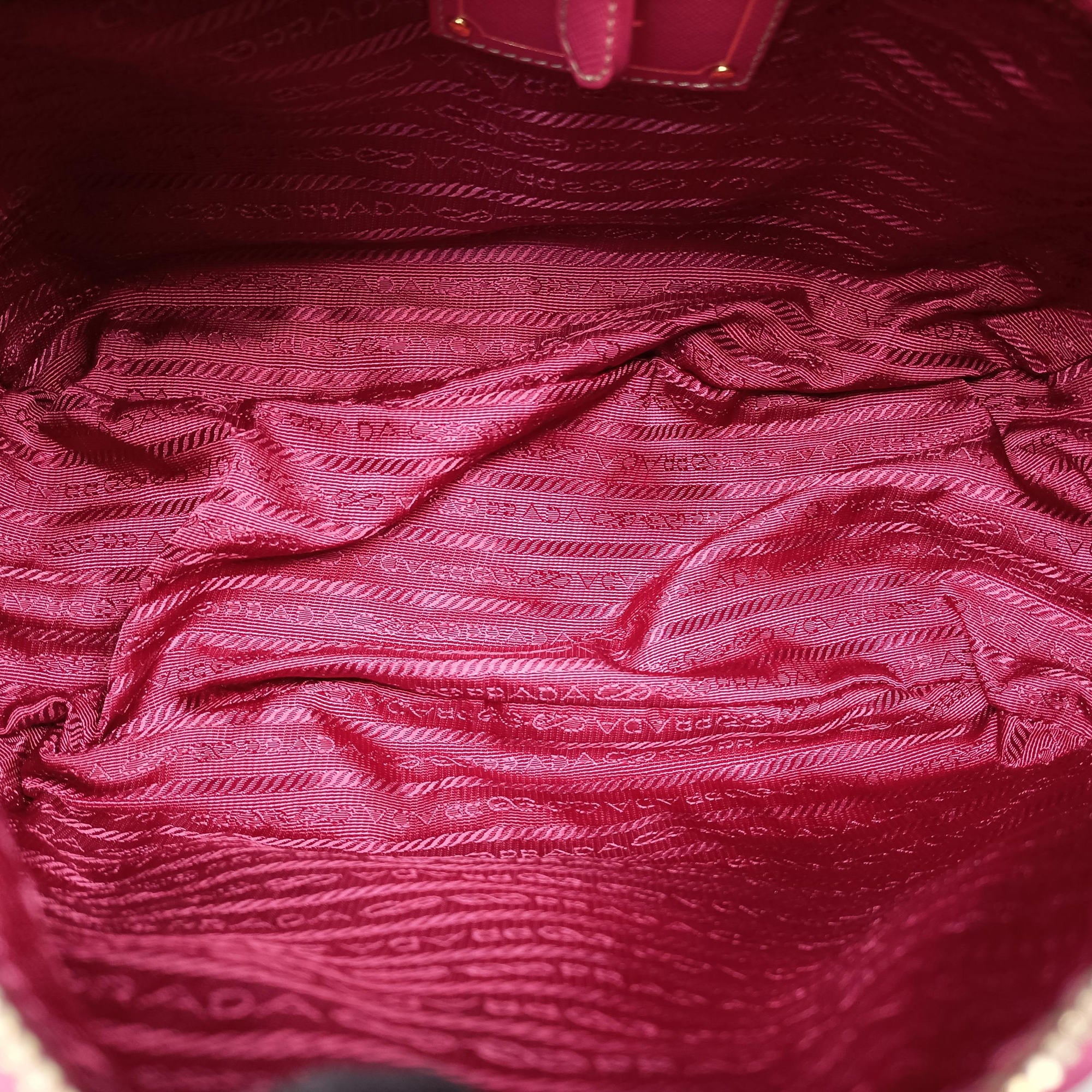 Secondhand Prada Tessuto Ibisco Nylon × Saffiano Leather BT0689 shoulderbag | stylenewstar