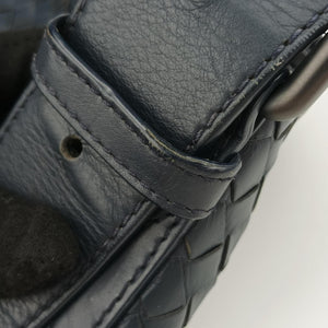 Secondhand Bottega Veneta Intrecciato Navy lambskin  shoulderbag | stylenewstar