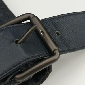 Secondhand Bottega Veneta Intrecciato Navy lambskin  shoulderbag | stylenewstar