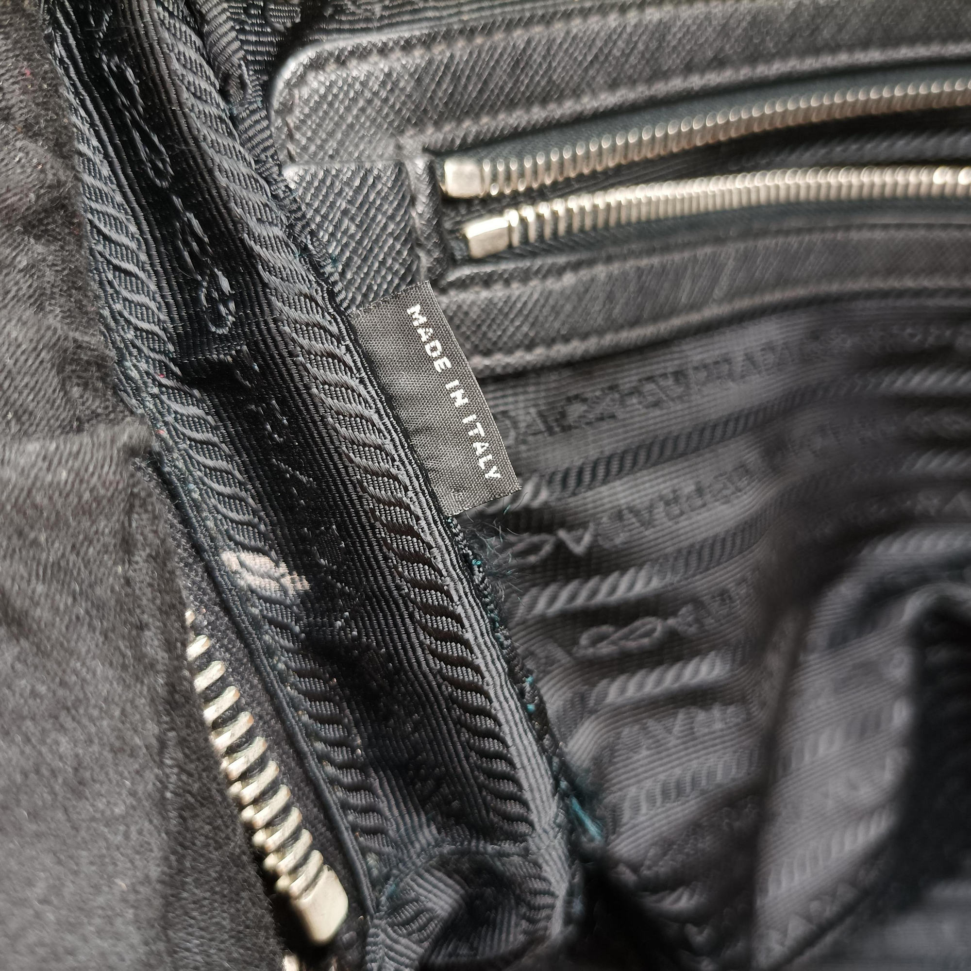 Pre-owned Prada business bag briefcase Black SAFFIANO Leather 2VE363 handbag | stylenewstar