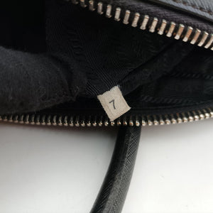 Pre-owned Prada business bag briefcase Black SAFFIANO Leather 2VE363 handbag | stylenewstar