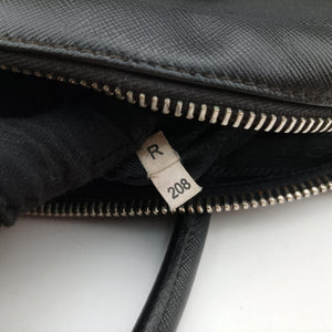 Pre-owned Prada business bag briefcase Black SAFFIANO Leather 2VE363 handbag | stylenewstar