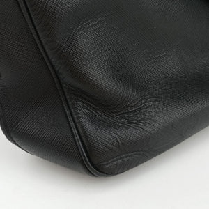 Pre-owned Prada business bag briefcase Black SAFFIANO Leather 2VE363 handbag | stylenewstar