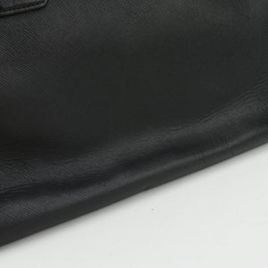 Pre-owned Prada business bag briefcase Black SAFFIANO Leather 2VE363 handbag | stylenewstar