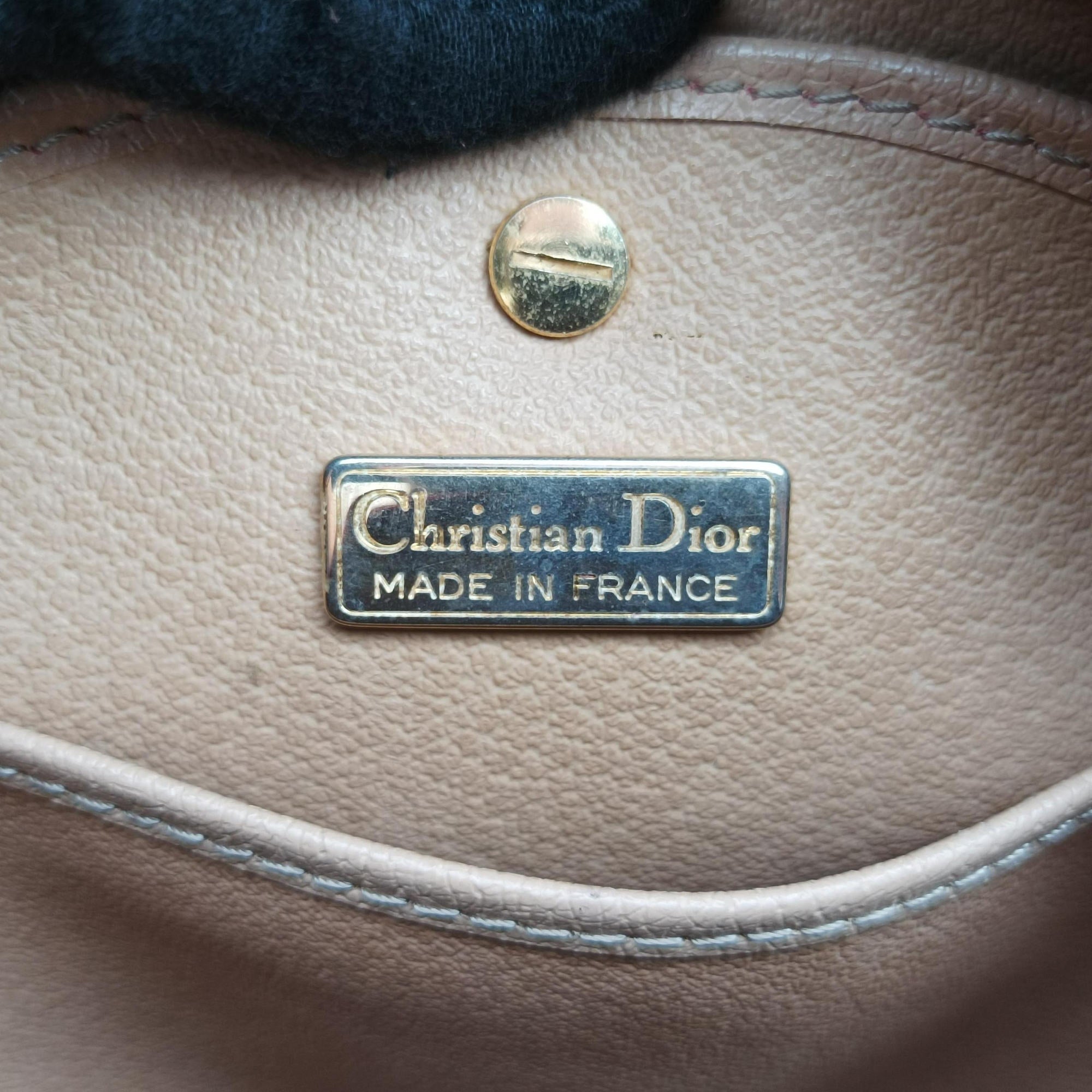 Pre-owned Christian Dior Malice CD Signature Collection Bordeaux Leather  shoulderbag | stylenewstar