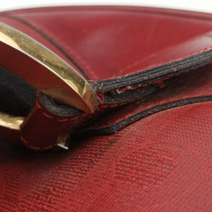 Pre-owned Christian Dior Malice CD Signature Collection Bordeaux Leather  shoulderbag | stylenewstar