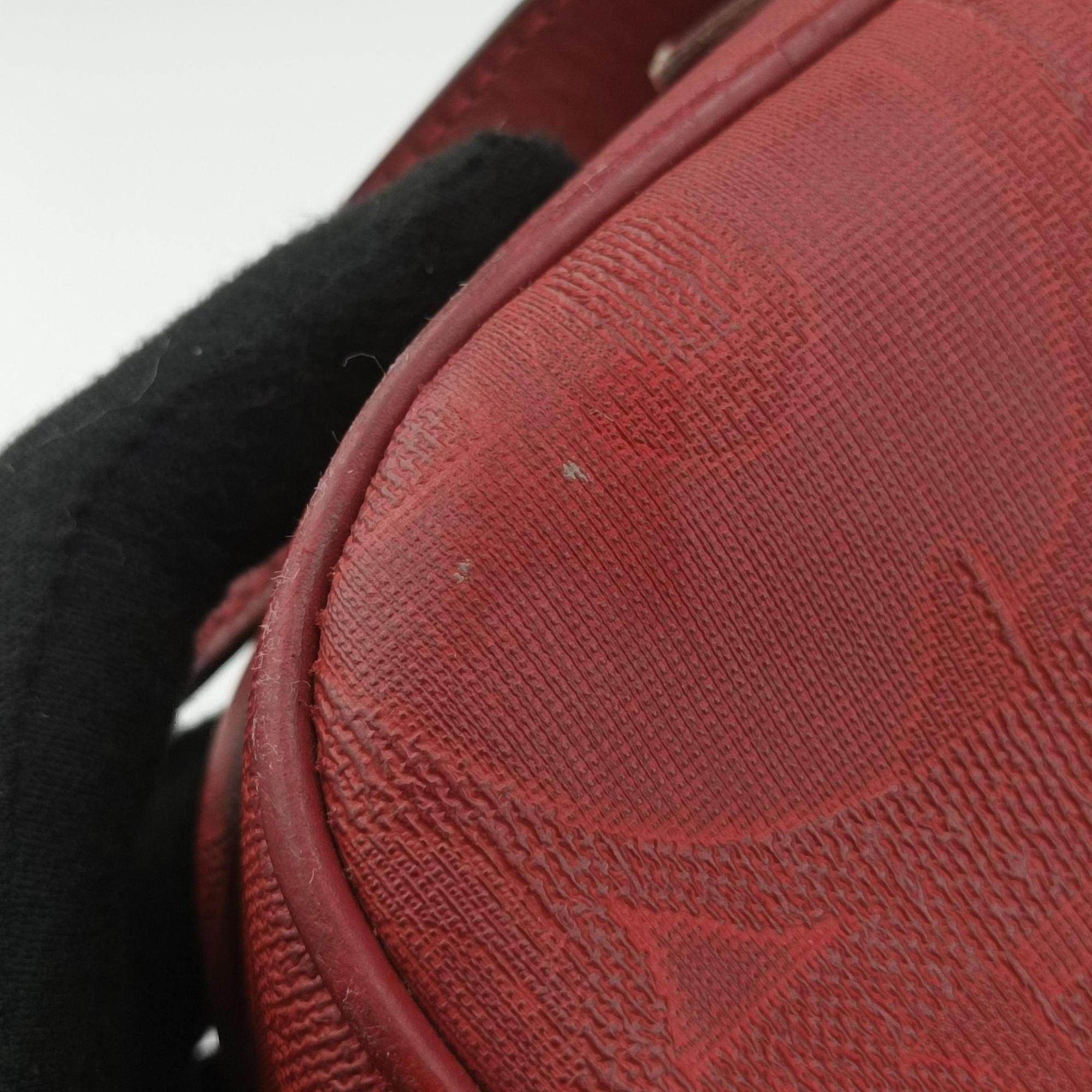 Pre-owned Christian Dior Malice CD Signature Collection Bordeaux Leather  shoulderbag | stylenewstar