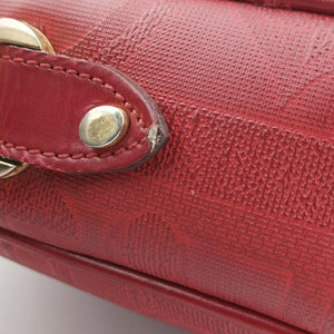 Pre-owned Christian Dior Malice CD Signature Collection Bordeaux Leather  shoulderbag | stylenewstar