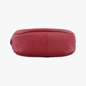 Pre-owned Christian Dior Malice CD Signature Collection Bordeaux Leather  shoulderbag | stylenewstar
