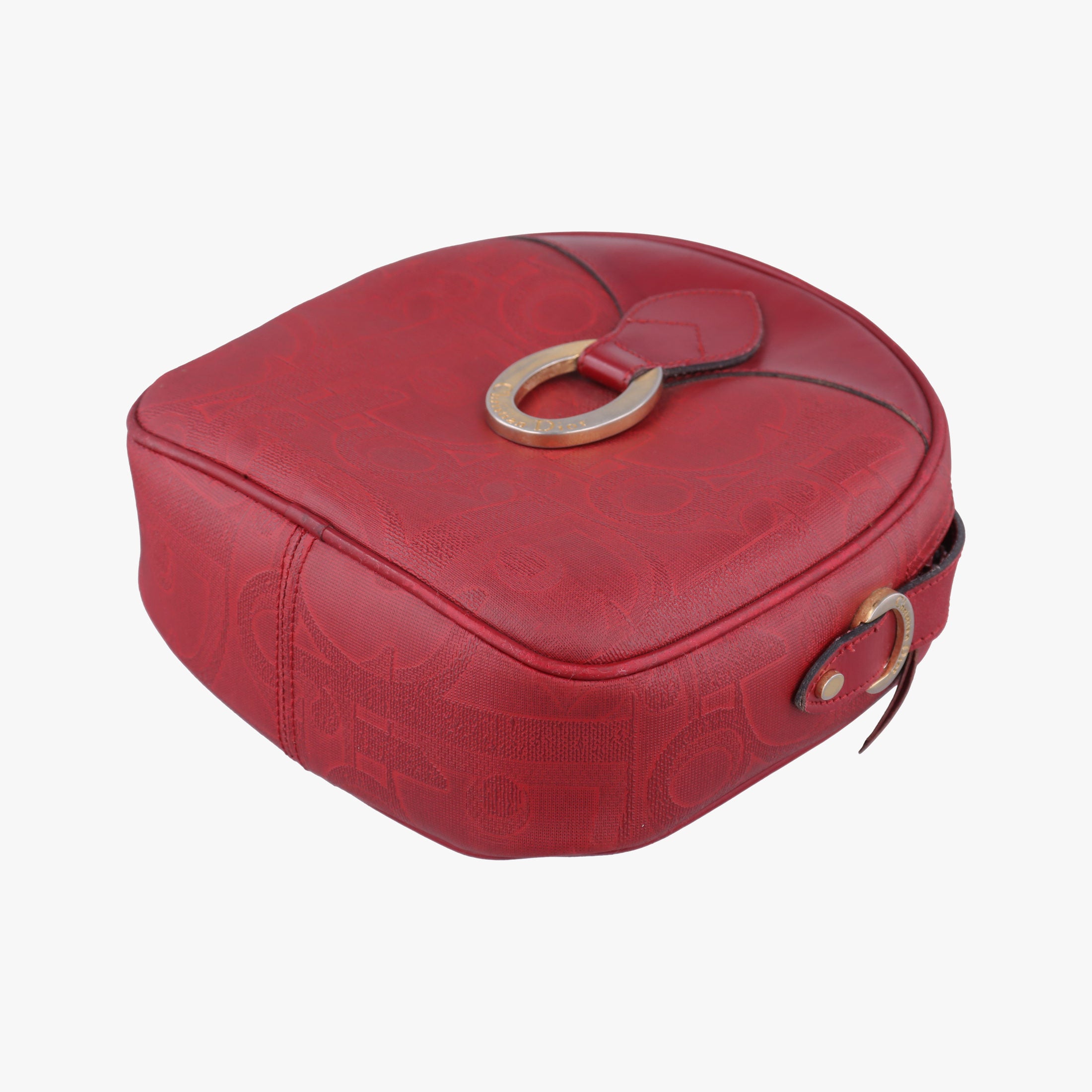 Pre-owned Christian Dior Malice CD Signature Collection Bordeaux Leather  shoulderbag | stylenewstar