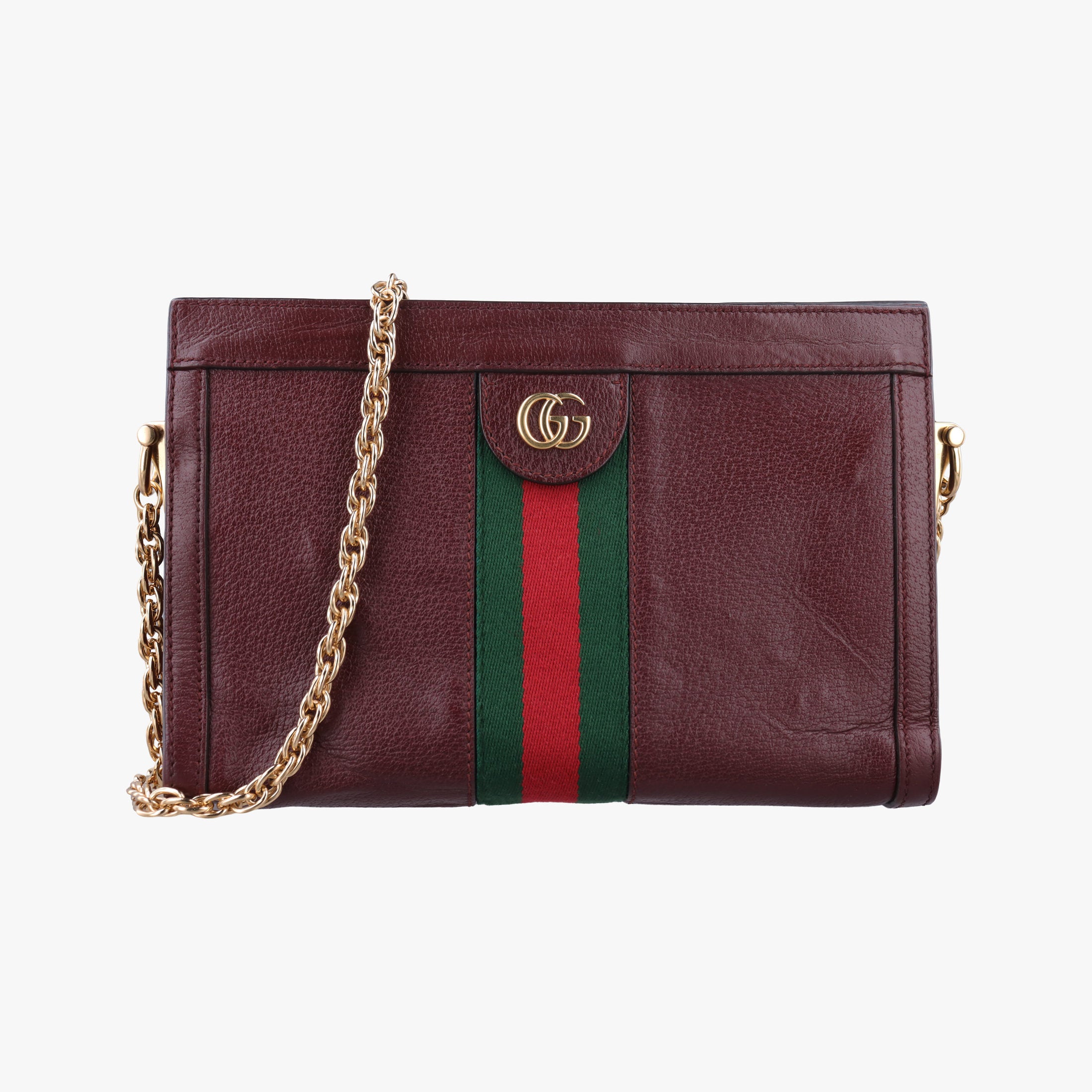 Vintage Gucci Ophidia Burgundy Leather 503877 shoulderbag | stylenewstar