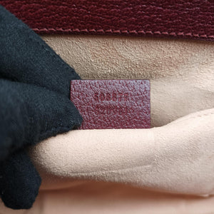 Vintage Gucci Ophidia Burgundy Leather 503877 shoulderbag | stylenewstar