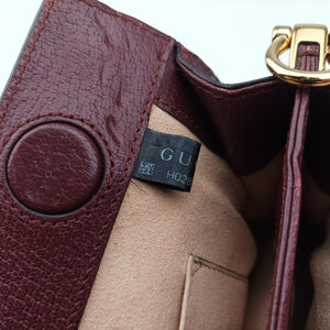 Vintage Gucci Ophidia Burgundy Leather 503877 shoulderbag | stylenewstar