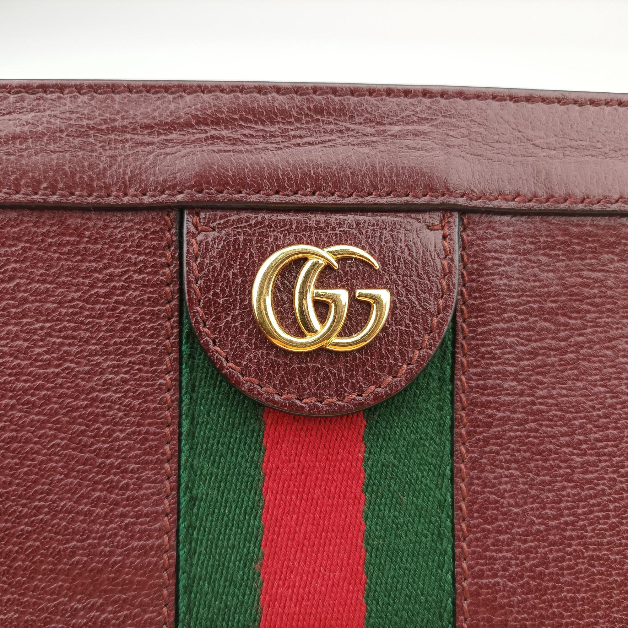 Vintage Gucci Ophidia Burgundy Leather 503877 shoulderbag | stylenewstar