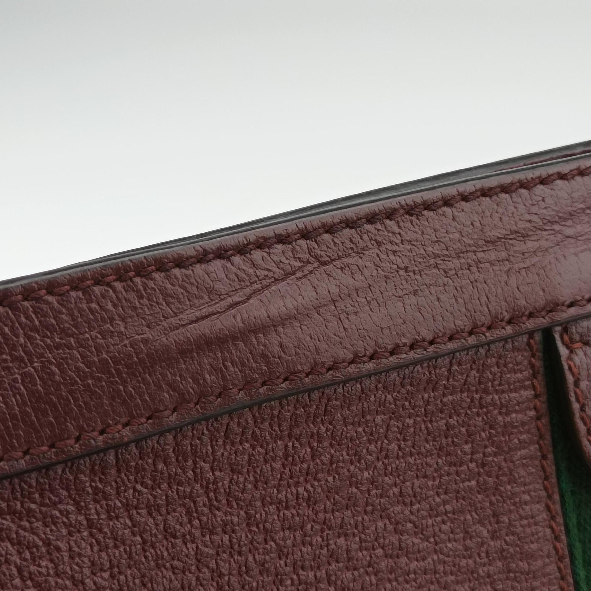Vintage Gucci Ophidia Burgundy Leather 503877 shoulderbag | stylenewstar