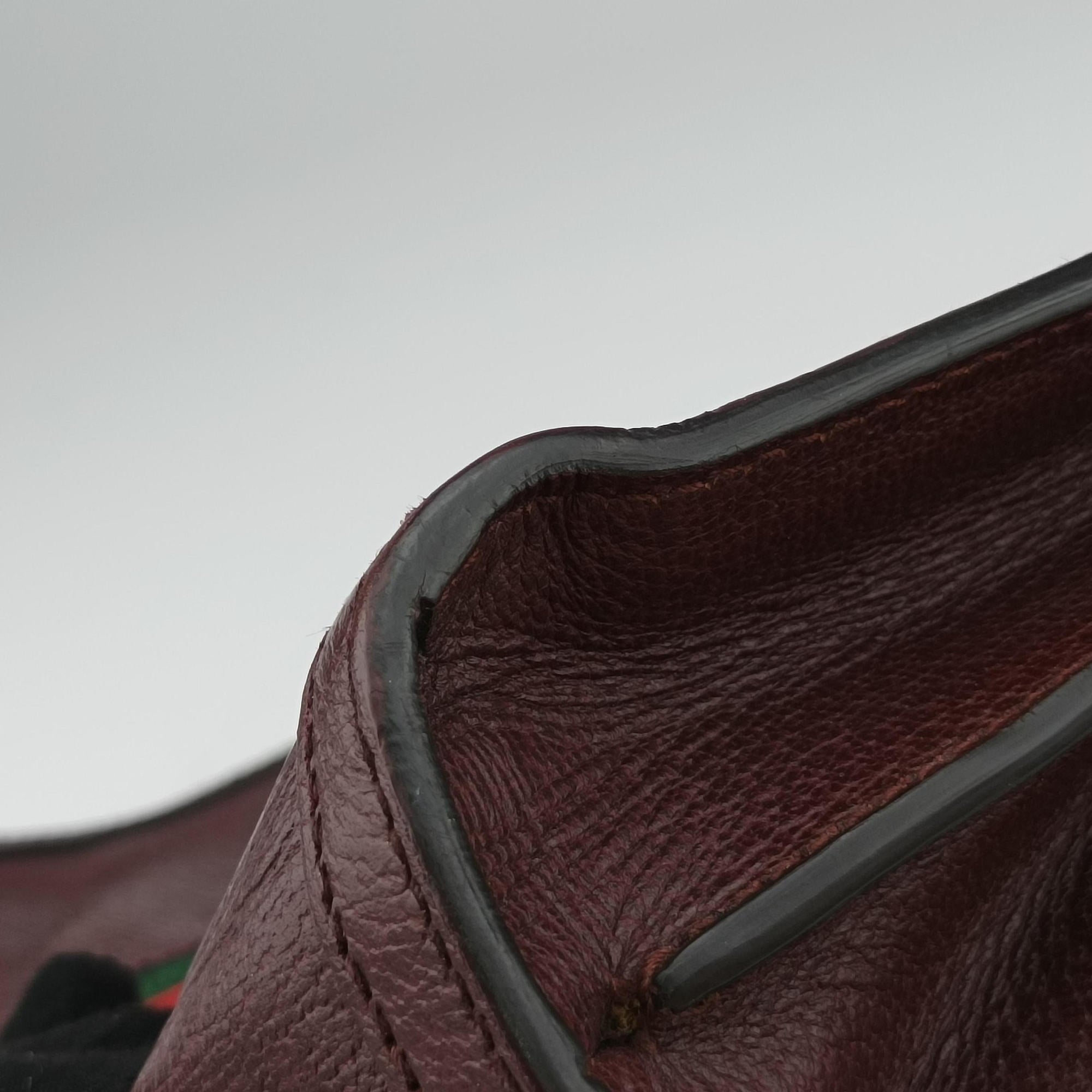 Vintage Gucci Ophidia Burgundy Leather 503877 shoulderbag | stylenewstar