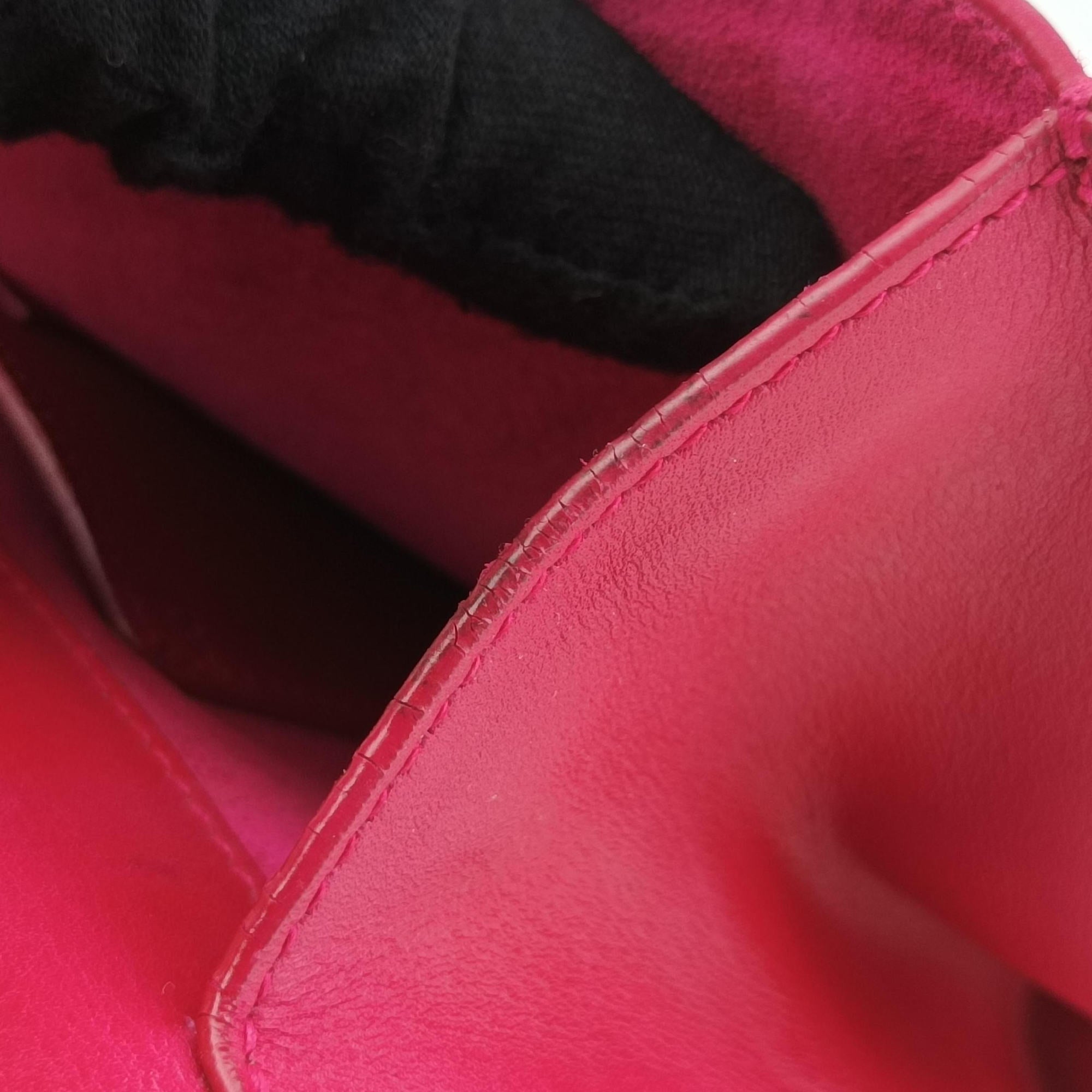 Pre-owned Yves Saint Laurent BETTY Pink Leather 314515 shoulderbag | stylenewstar