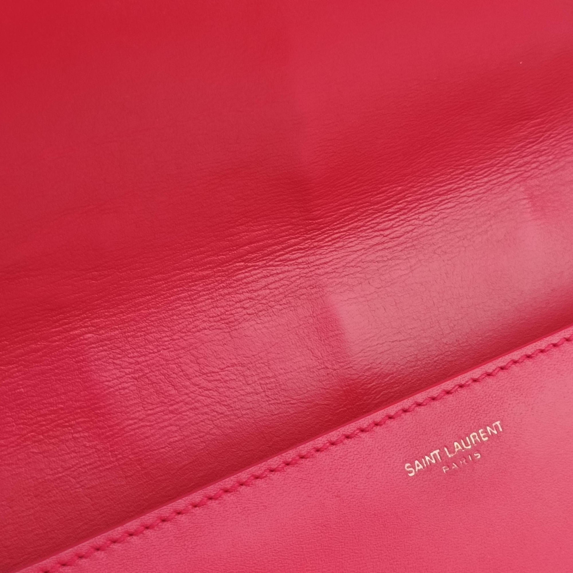 Pre-owned Yves Saint Laurent BETTY Pink Leather 314515 shoulderbag | stylenewstar