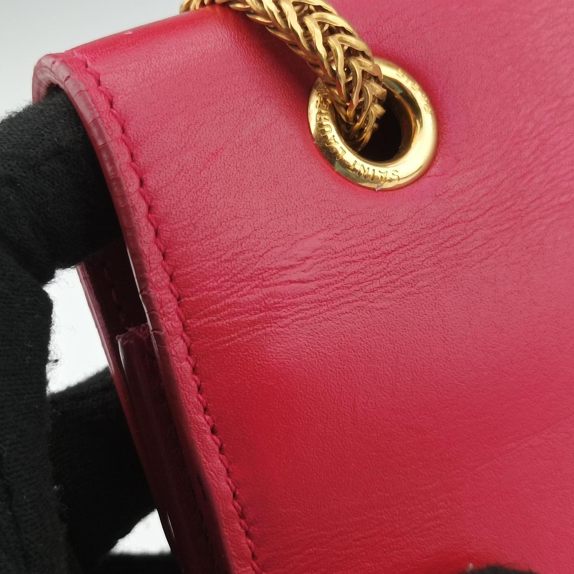 Pre-owned Yves Saint Laurent BETTY Pink Leather 314515 shoulderbag | stylenewstar