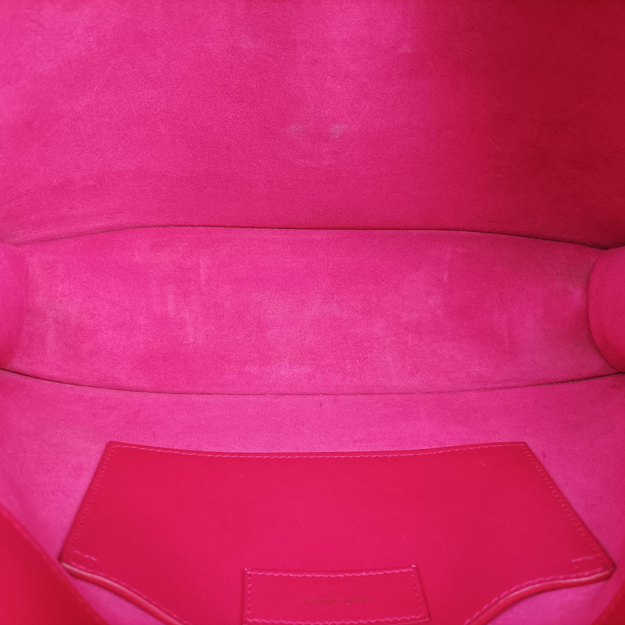 Pre-owned Yves Saint Laurent BETTY Pink Leather 314515 shoulderbag | stylenewstar