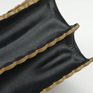 Pre-owned Fendi Studded Kan I Black Leather 8M0381 shoulderbag | stylenewstar