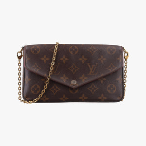 Secondhand Louis Vuitton Pochette FeLICIE Brown Monogram Canvas M61276 shoulderbag | stylenewstar