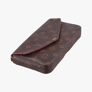 Secondhand Louis Vuitton Pochette FeLICIE Brown Monogram Canvas M61276 shoulderbag | stylenewstar