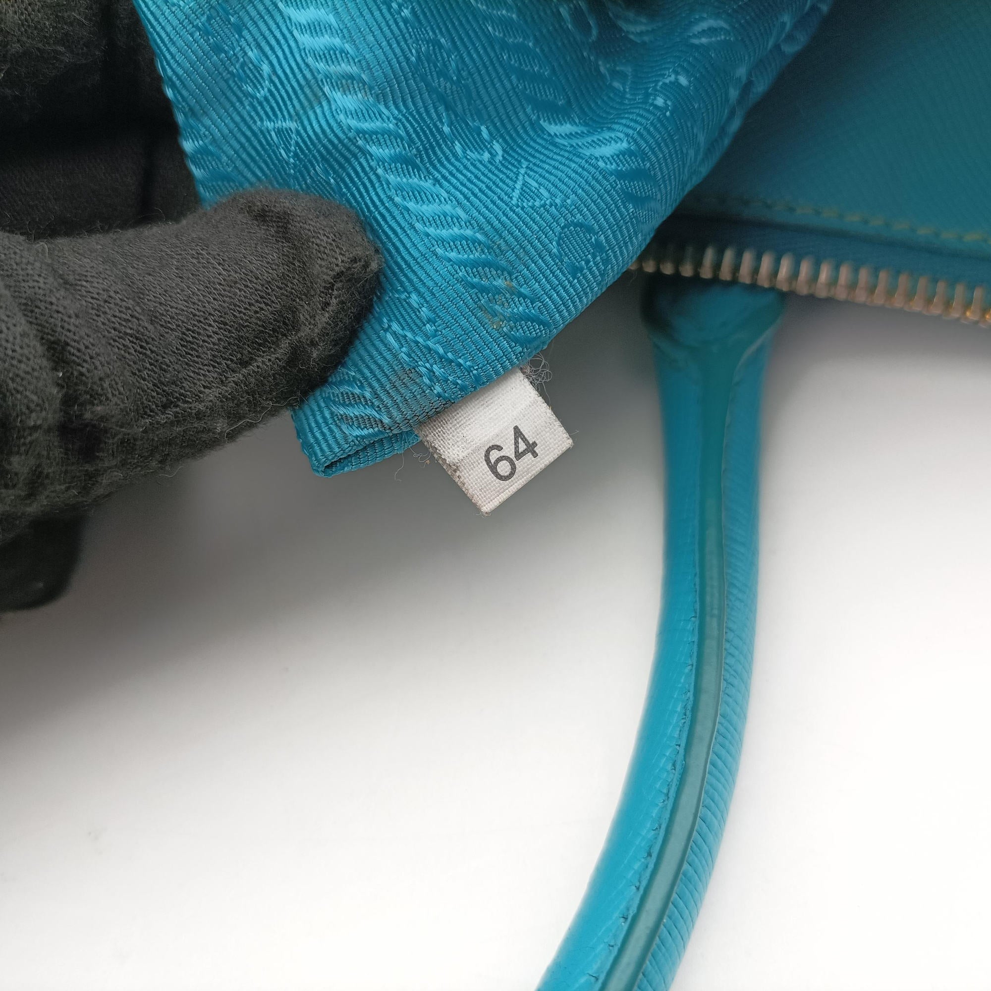 Pre-owned Prada Galleria Blue SAFFIANO Leather BN1801 shoulderbag | stylenewstar