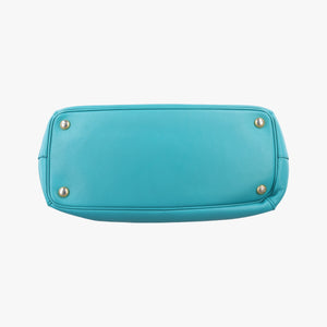 Pre-owned Prada Galleria Blue SAFFIANO Leather BN1801 shoulderbag | stylenewstar