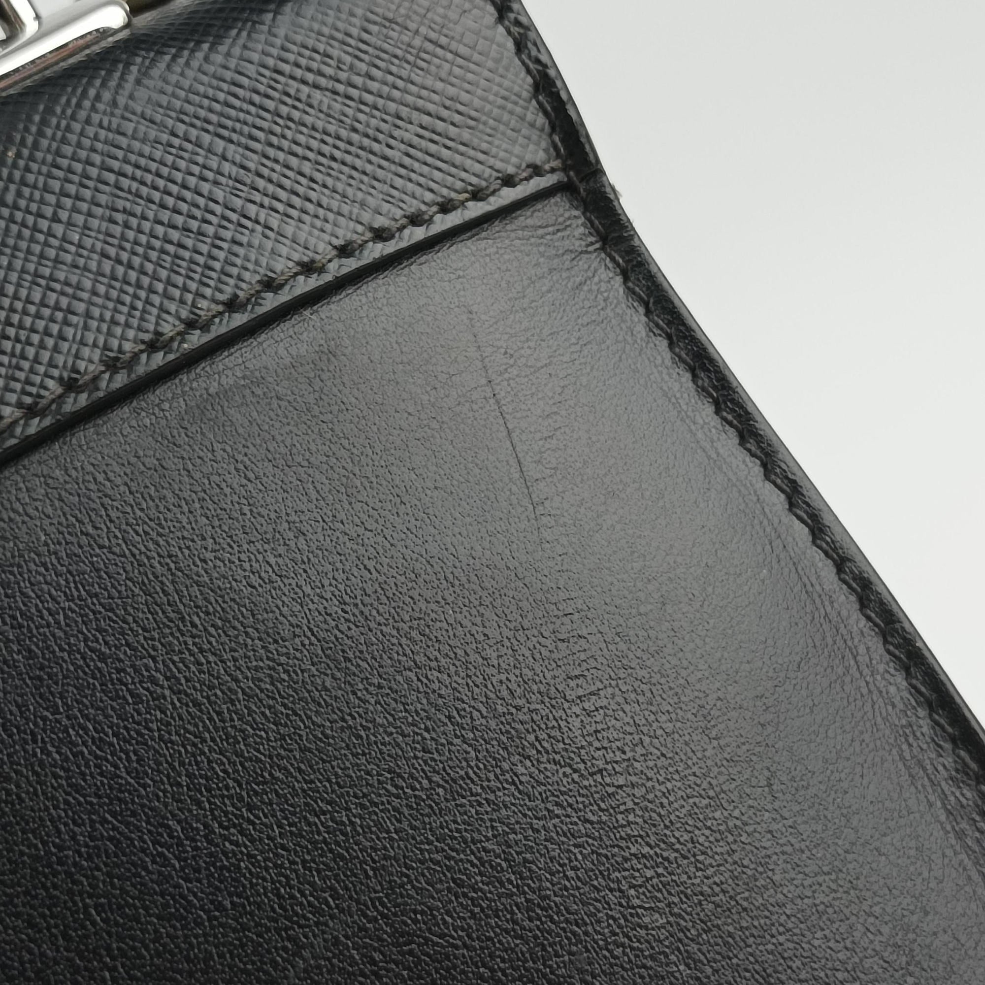 Vintage Prada Electra Studded Black Leather×Saffiano leather 1BD120 shoulderbag | stylenewstar