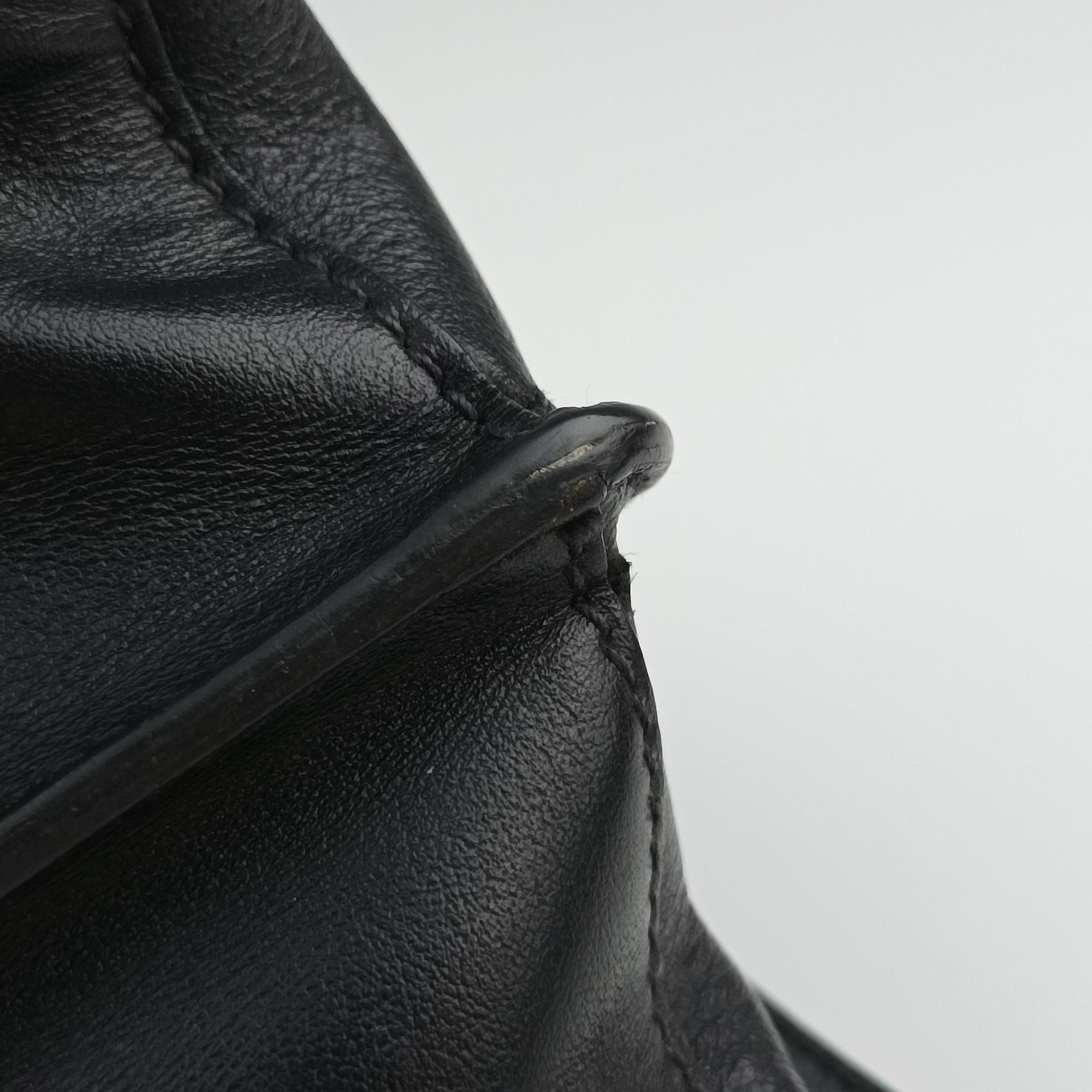 Vintage Prada Electra Studded Black Leather×Saffiano leather 1BD120 shoulderbag | stylenewstar