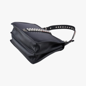 Vintage Prada Electra Studded Black Leather×Saffiano leather 1BD120 shoulderbag | stylenewstar