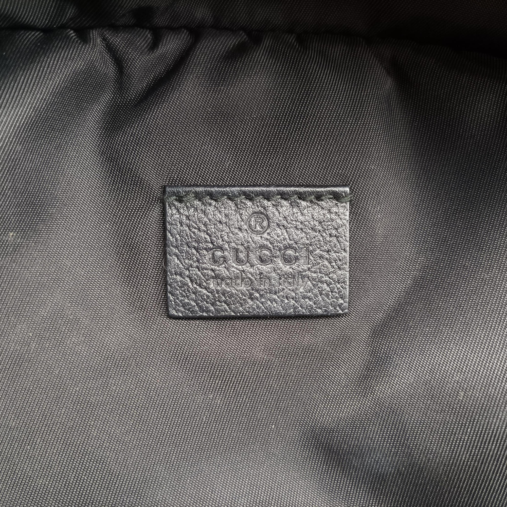 Pre-owned Gucci 80s Patch Black Nylon 536842 bum bag/waist bag | stylenewstar