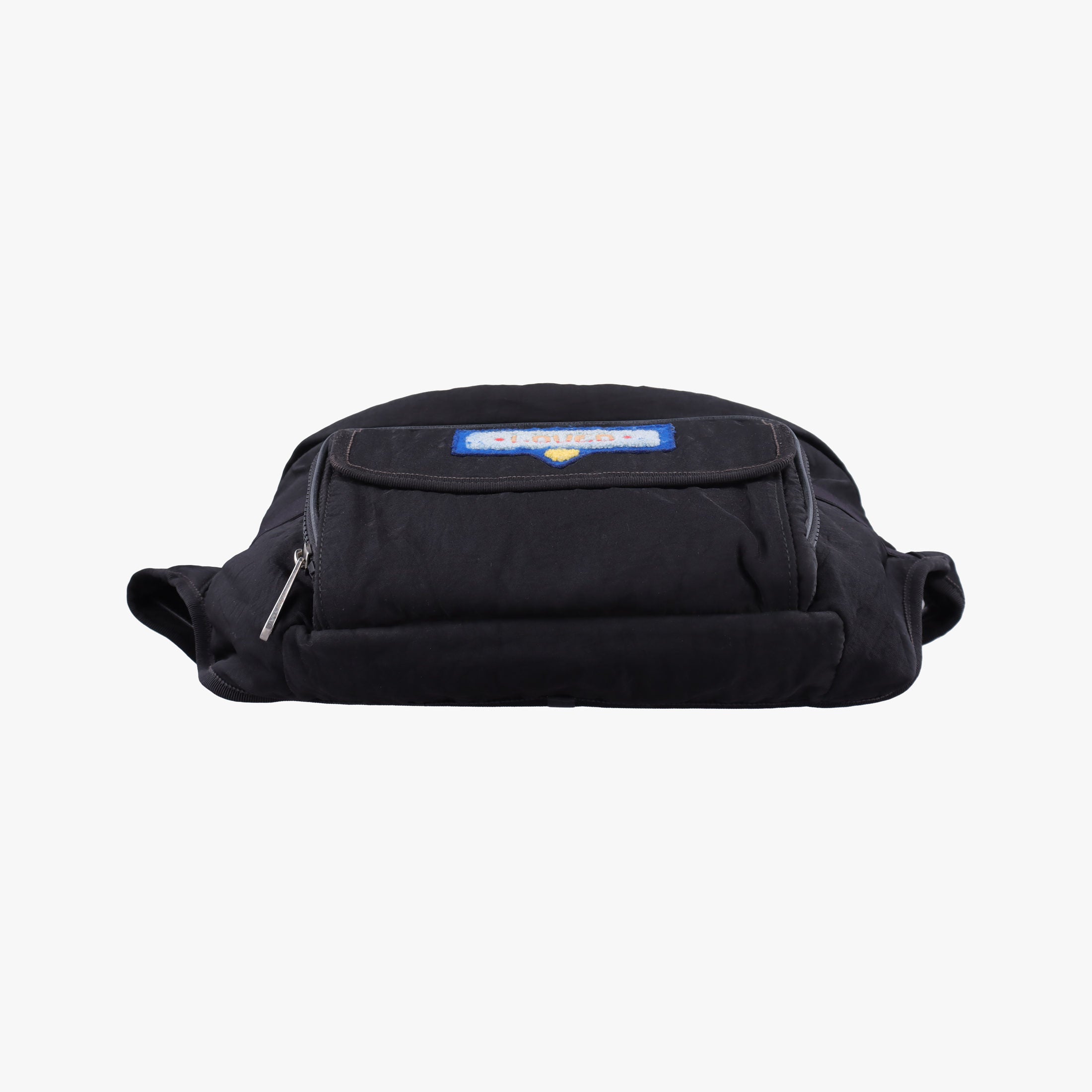 Pre-owned Gucci 80s Patch Black Nylon 536842 bum bag/waist bag | stylenewstar