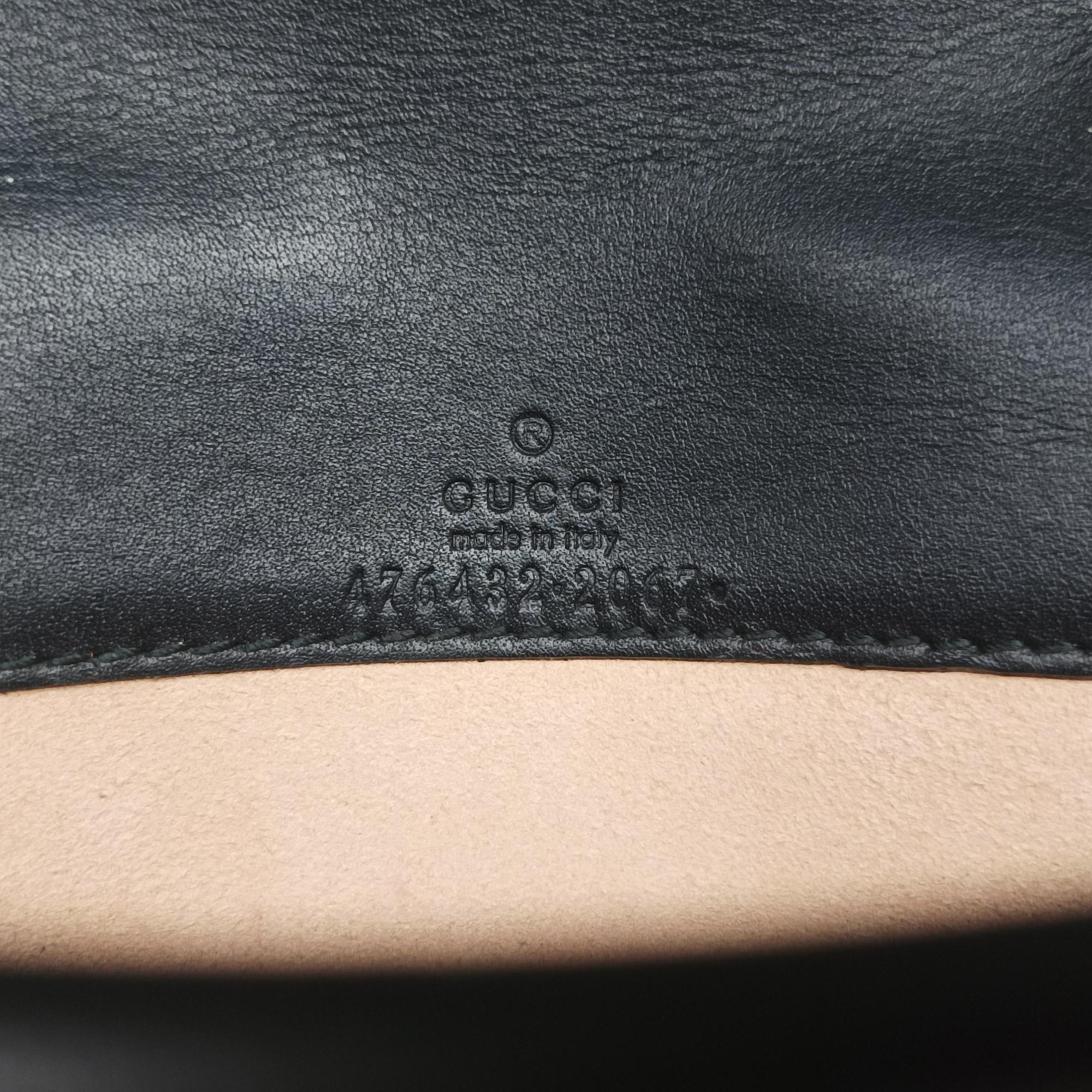 Pre-owned Gucci Dionysus Black velour×Leather 476432 shoulderbag | stylenewstar