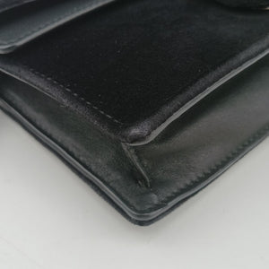 Pre-owned Gucci Dionysus Black velour×Leather 476432 shoulderbag | stylenewstar