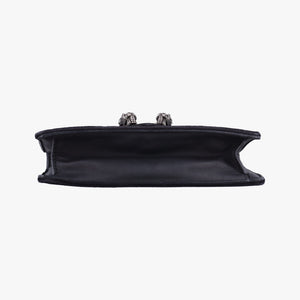 Pre-owned Gucci Dionysus Black velour×Leather 476432 shoulderbag | stylenewstar