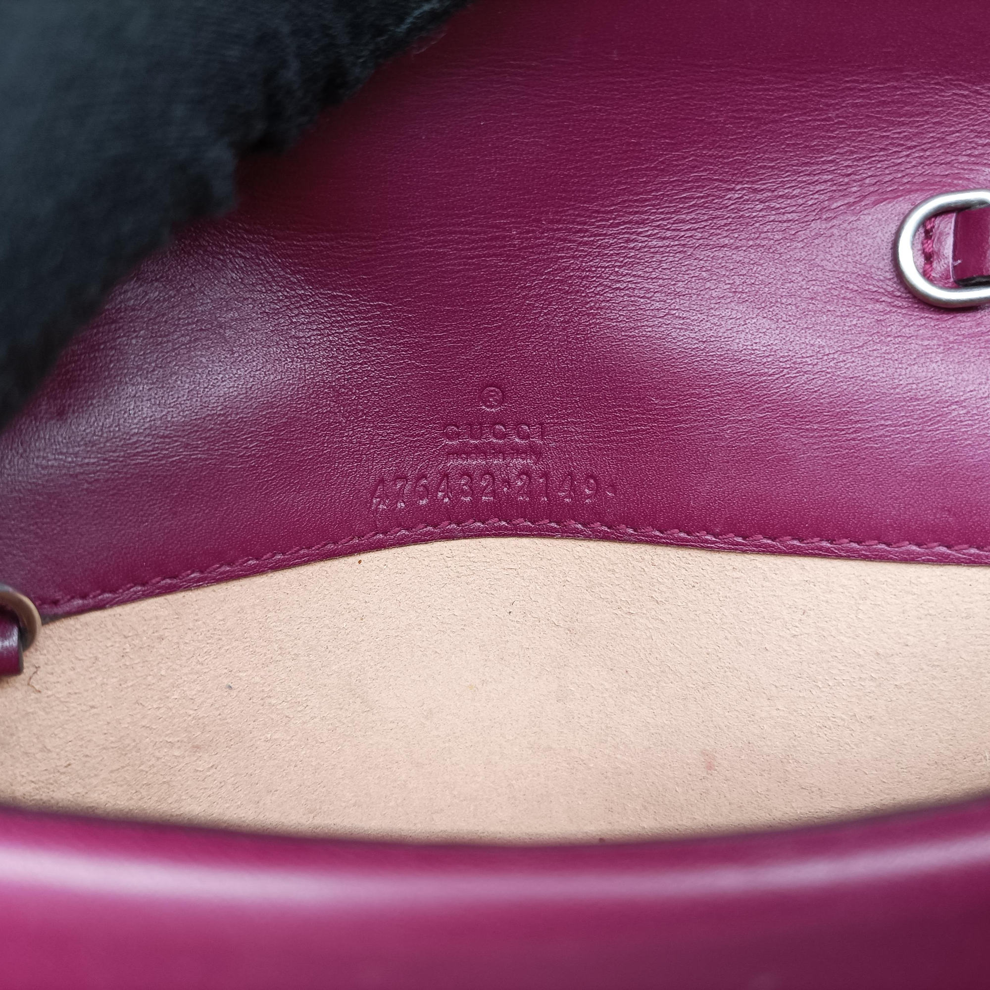 Pre-owned Gucci Dionysus Purple velour×Leather 476432 shoulderbag | stylenewstar