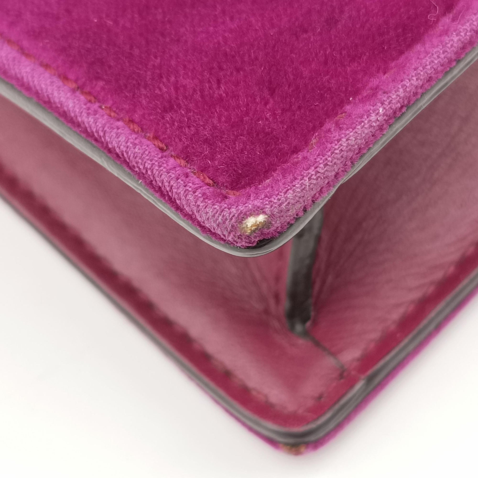 Pre-owned Gucci Dionysus Purple velour×Leather 476432 shoulderbag | stylenewstar