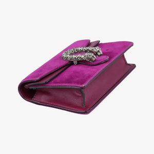 Pre-owned Gucci Dionysus Purple velour×Leather 476432 shoulderbag | stylenewstar
