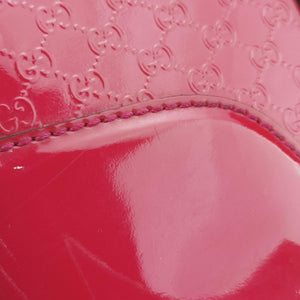 Pre-owned Gucci Microguccissima Red Patent Leather 309617 shoulderbag | stylenewstar
