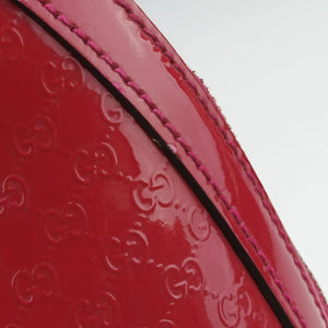 Pre-owned Gucci Microguccissima Red Patent Leather 309617 shoulderbag | stylenewstar