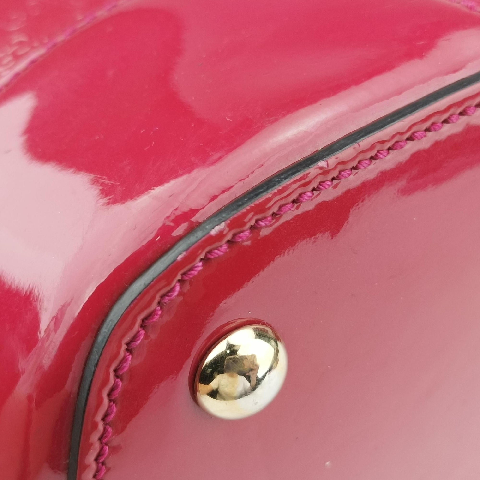 Pre-owned Gucci Microguccissima Red Patent Leather 309617 shoulderbag | stylenewstar