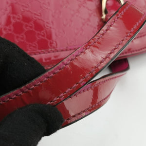 Pre-owned Gucci Microguccissima Red Patent Leather 309617 shoulderbag | stylenewstar