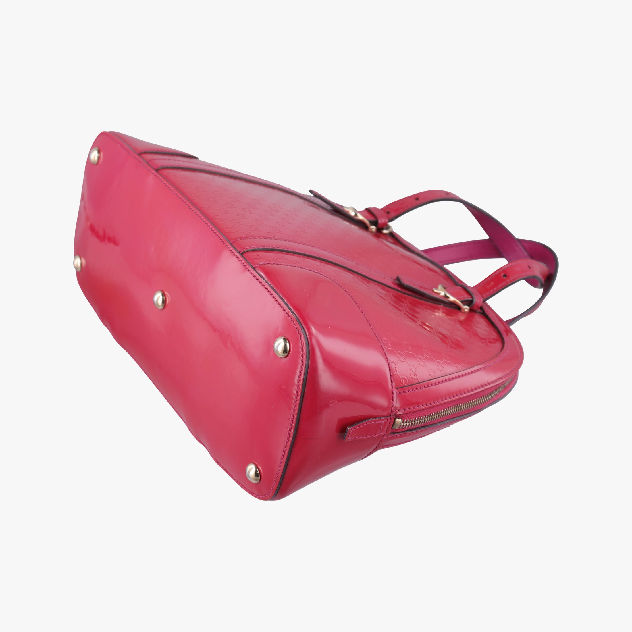 Pre-owned Gucci Microguccissima Red Patent Leather 309617 shoulderbag | stylenewstar