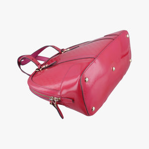 Pre-owned Gucci Microguccissima Red Patent Leather 309617 shoulderbag | stylenewstar